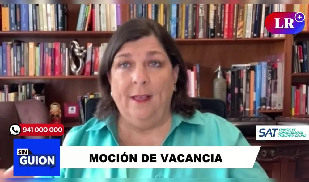 Rosa María Palacios en Sin Guion. Foto: LR+ Rosa María Palacios en Sin Guion. Foto: LR+
