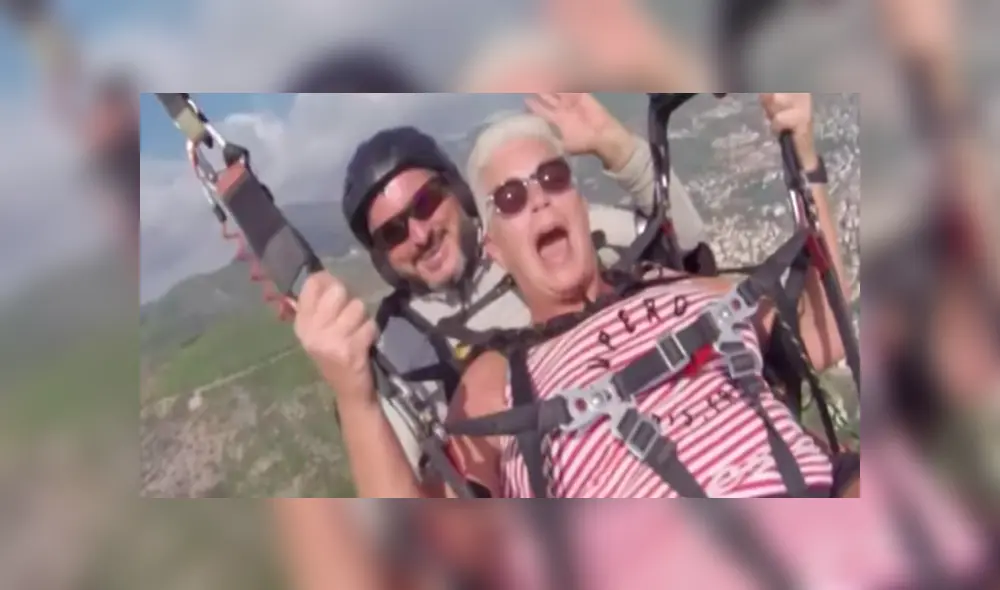 Video es viral en YouTube. Mientras estaba en el aire con su alumna, el instructor pierde el control del parapente, lo que provocó que sufran una aparatosa caída que fue grabada por ellos mismos. Foto: Captura. Video es viral en YouTube. Mientras estaba en el aire con su alumna, el instructor pierde el control del parapente, lo que provocó que sufran una aparatosa caída que fue grabada por ellos mismos. Foto: Captura.