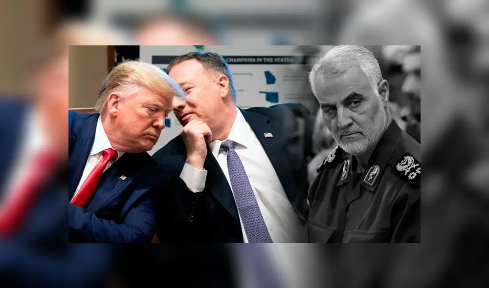 Mike Pompeo, el hombre detrás de la orden de Donald Trump para matar a Qasem Soleimani. Foto: Composición