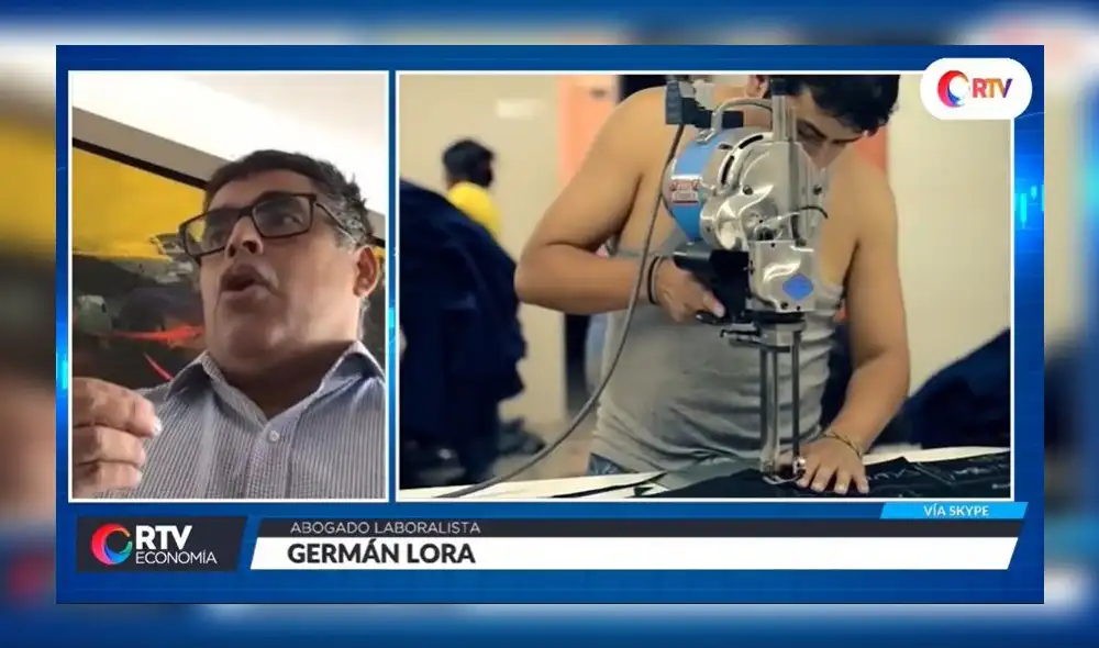 Germán Lora, abogado laboralista. Foto: Captura. Germán Lora, abogado laboralista. Foto: Captura.