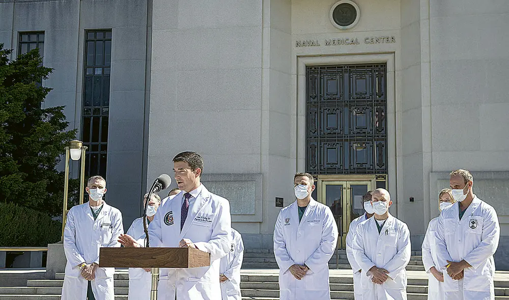 Salud. Médicos de la Casa Blanca dijeron que está "muy bien". Foto: EFE. Salud. Médicos de la Casa Blanca dijeron que está "muy bien". Foto: EFE.