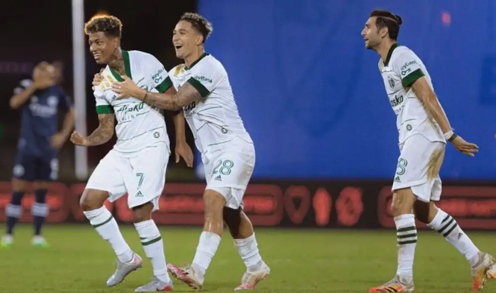 Andy Polo solo marcó una vez en la MLS is back, pero le valió para ser nominado al premio a mejor gol del campeonato. Foto: Portland Timbers.