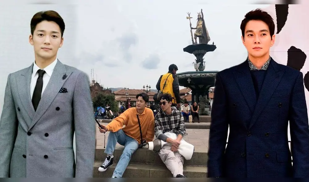 Kim Jin Woo y Lee Kyu Han en Cusco Perú. Créditos imagen: Diario La República