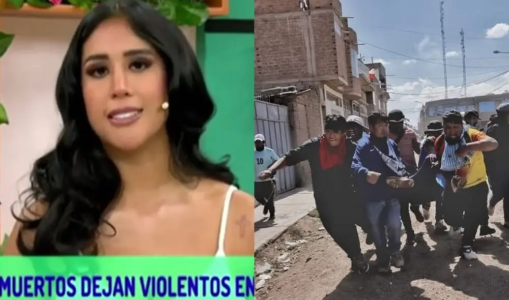 Melissa Paredes, conductora de "Préndete", habló sobre las muertes en Puno. Foto: composición LR/Panamericana TV/Facebook/Max Marina Melissa Paredes, conductora de "Préndete", habló sobre las muertes en Puno. Foto: composición LR/Panamericana TV/Facebook/Max Marina