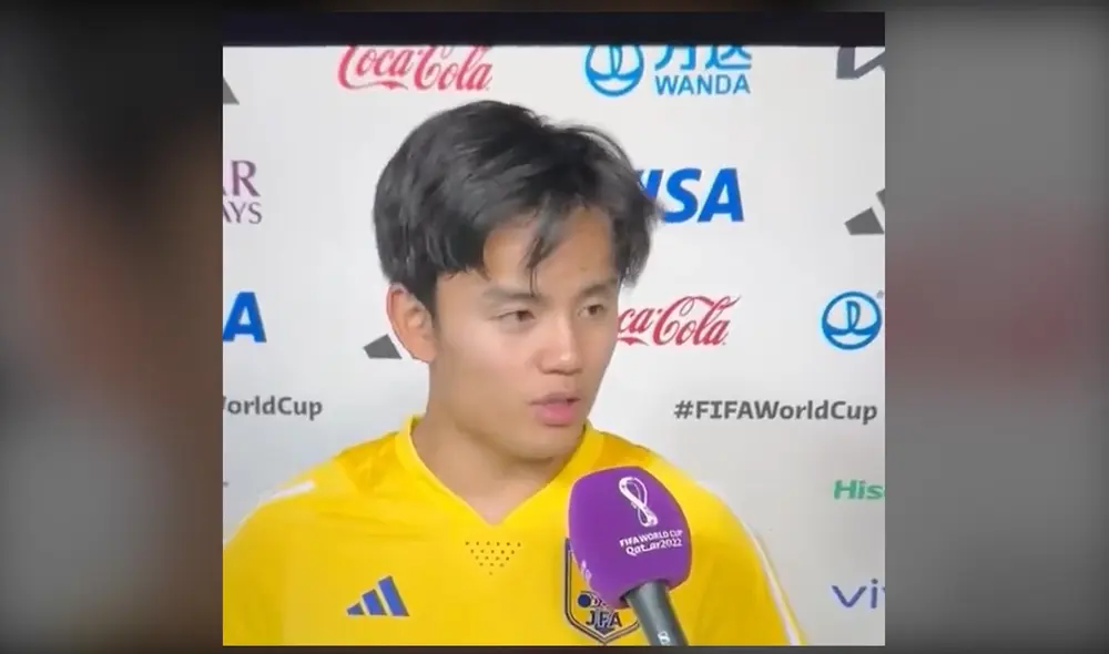 Takefusa Kubo jugó todo el primer tiempo del duelo entre Japón y Alemania. Foto: Captura Twitter