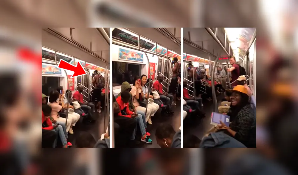 En YouTube, un joven subió al tren interpretando una canción de los Backstreet Boys y no imaginó que los pasajeros se sumarían. En YouTube, un joven subió al tren interpretando una canción de los Backstreet Boys y no imaginó que los pasajeros se sumarían.