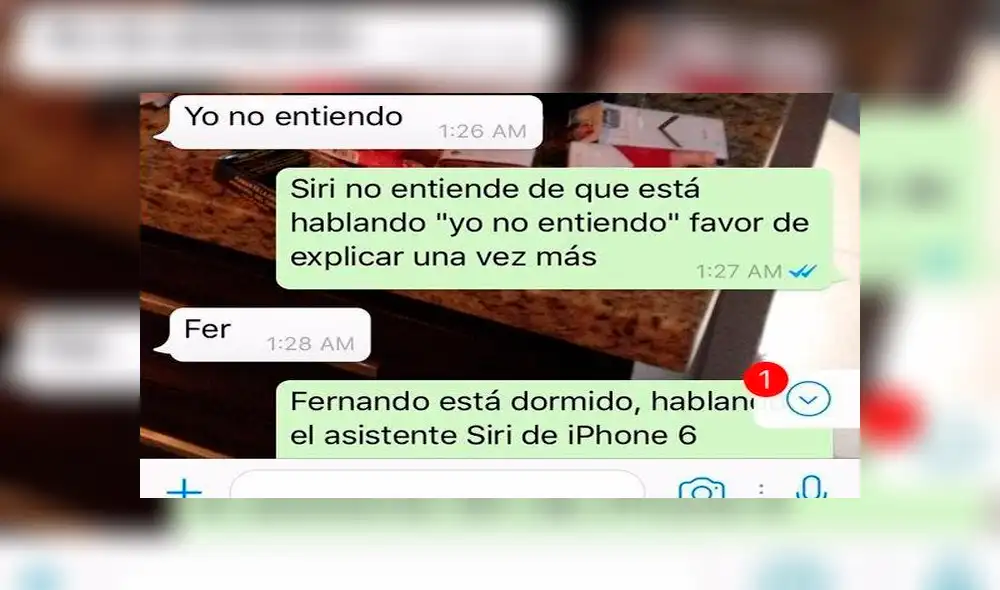 WhatsApp: Creía que era Siri, y le confiesa secreto a su hijo [FOTOS]