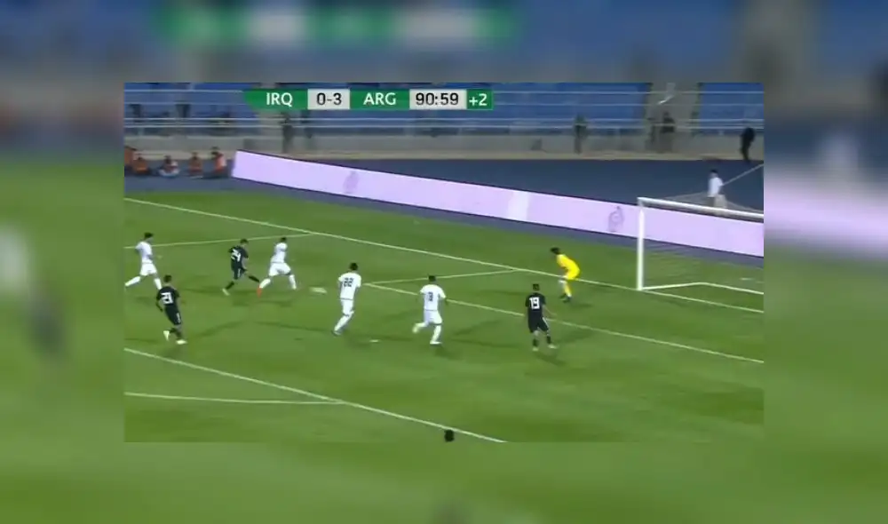 Argentina vs Irak: Franco Cervi se lució con un golazo para el 4-0 [VIDEO]