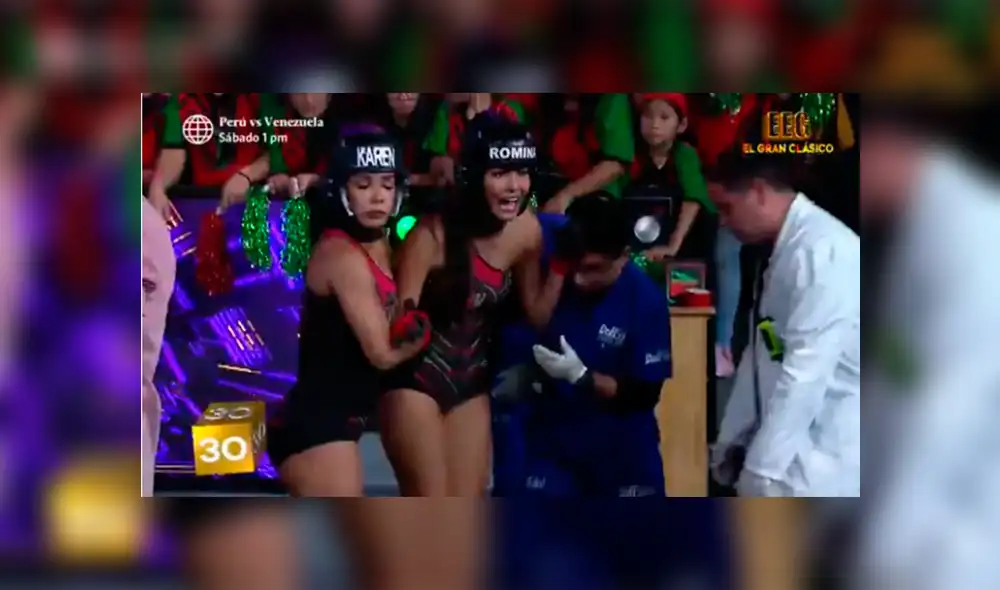 Esto es Guerra: Romina Lozano no pudo contener las lágrimas tras lesionarse en vivo