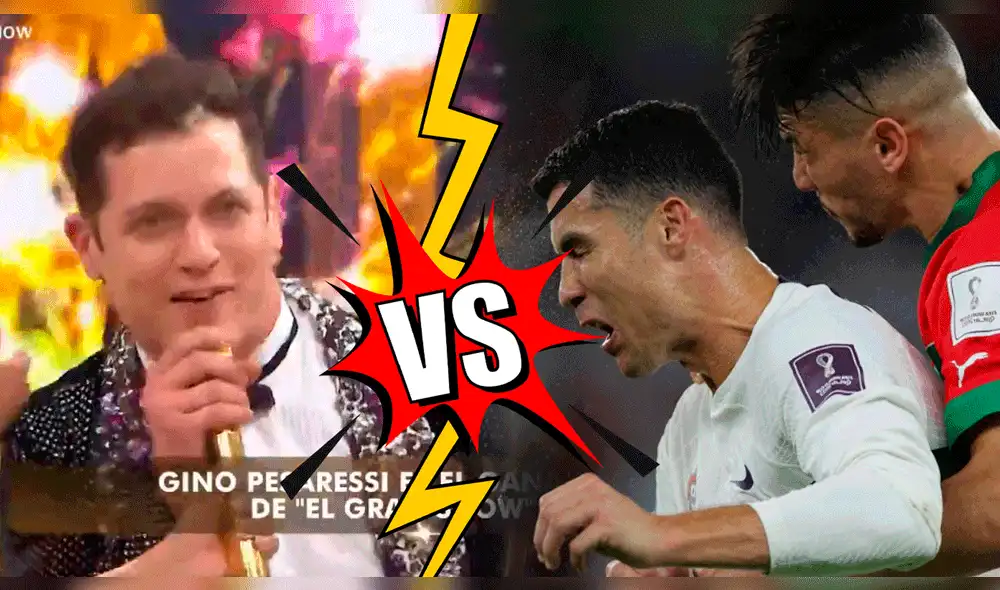 La final de "El gran show" se emitió el sábado 10 de diciembre, al igual que partido de Portugal vs. Marruecos. Foto: composición LR/América TV/EFE