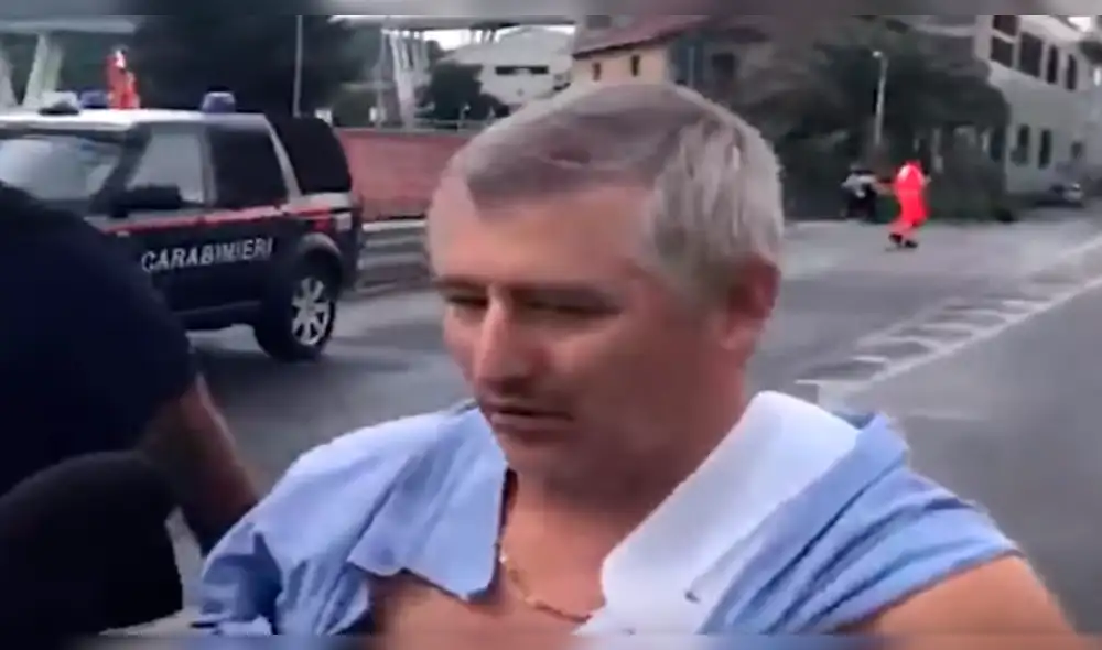 Sobreviviente a la tragedia en Génova dice que está vivo de milagro [VIDEO]