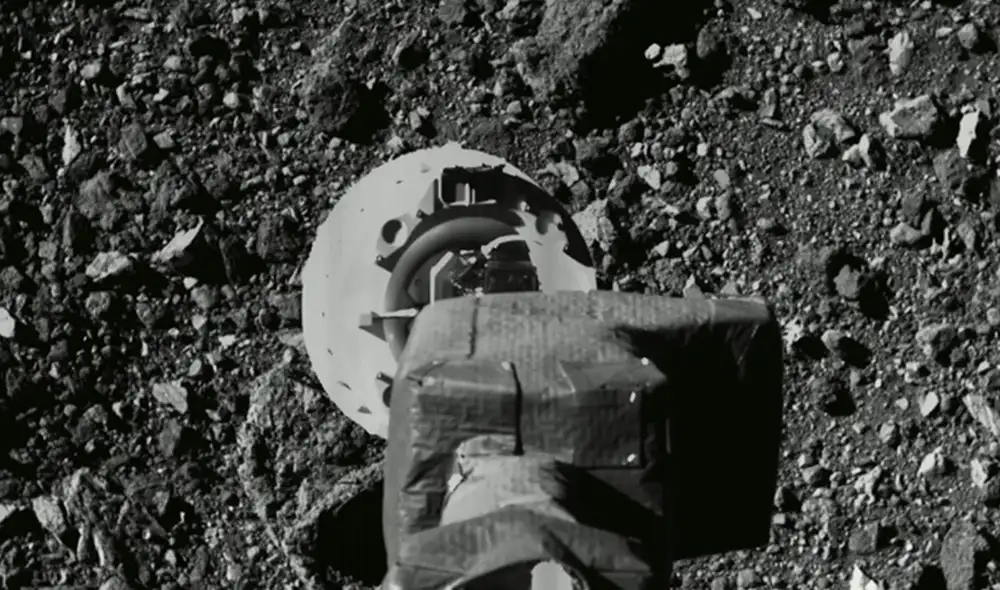 Acercamiento a la superficie de Bennu. Foto: NASA/Goddard/University of Arizona