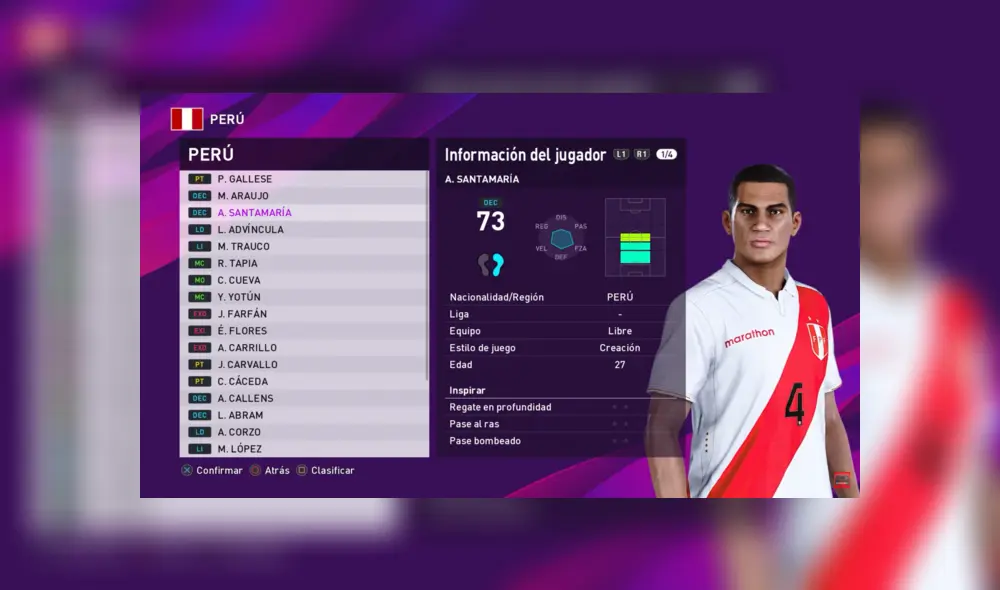 Perú en PES 2020.