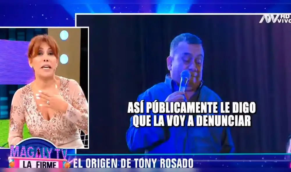 Tony Rosado le advierte a Magaly Medina: “Si Farfán no la mete a la cárcel, yo lo voy a hacer” Tony Rosado le advierte a Magaly Medina: “Si Farfán no la mete a la cárcel, yo lo voy a hacer”
