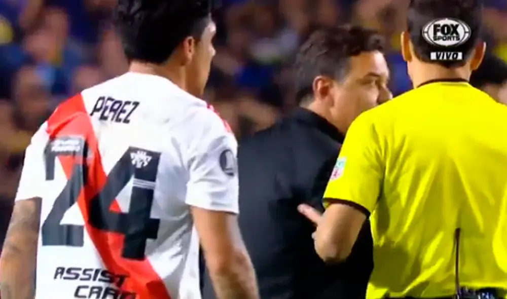Marcelo Gallardo, entrenador de River Plate, le dedicó algunas palabras al árbitro peruano Víctor Hugo Carrillo.