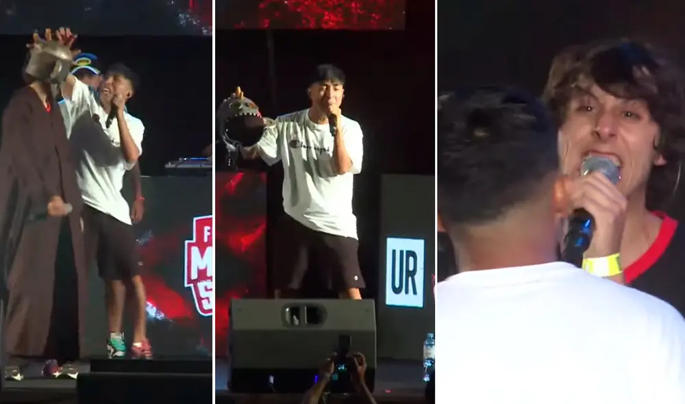 Jaze se enojó durante su batalla contra Nekroos aunque ambos dejaron ver que solo era parte del espectáculo. Foto: captura FMS Perú