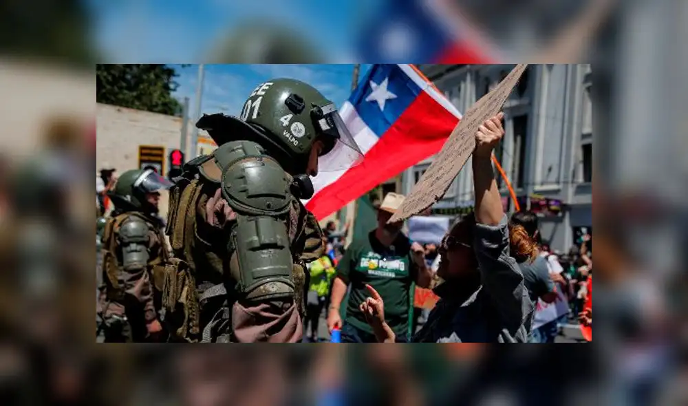 Protestas en Chile contra Sebastián Piñera. Foto: AFP. Protestas en Chile contra Sebastián Piñera. Foto: AFP.