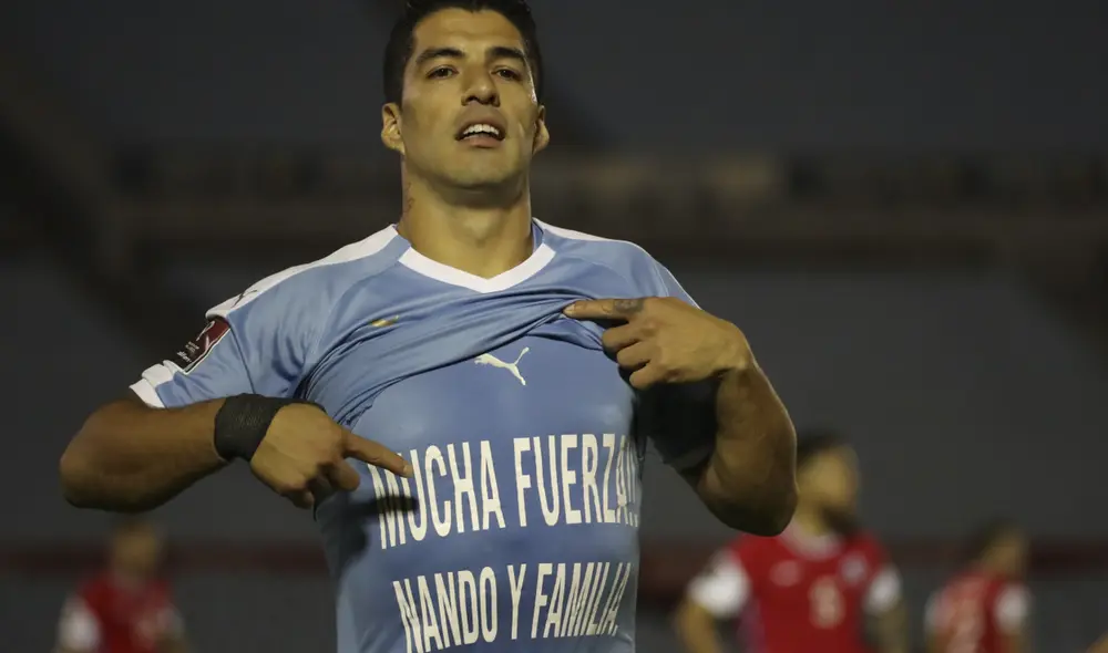 Luis Suárez abrió el marcador para Uruguay. Foto: AFP
