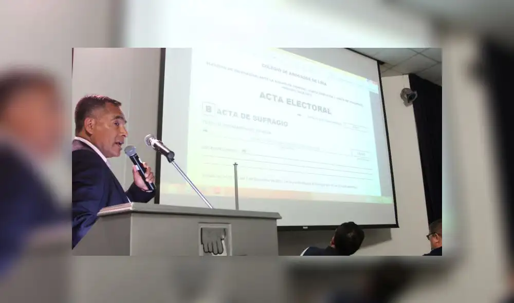 ONPE no participará en elecciones del Colegio de Abogados de Lima. Créditos: Difusión.
