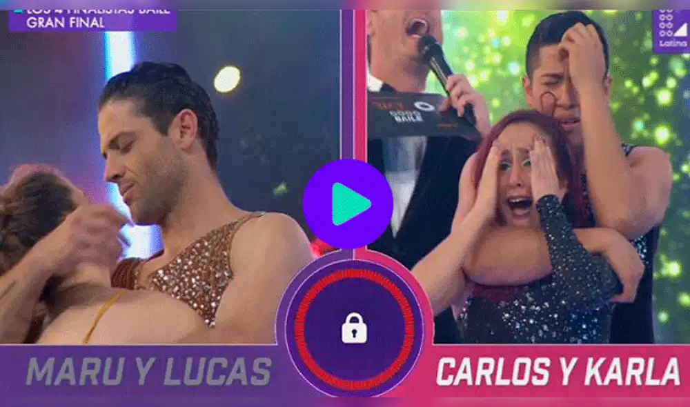 Los 4 finalistas baile: Carlos y Karla se llevaron el ansiado trofeo superando a los hermanos Piro [VIDEO]