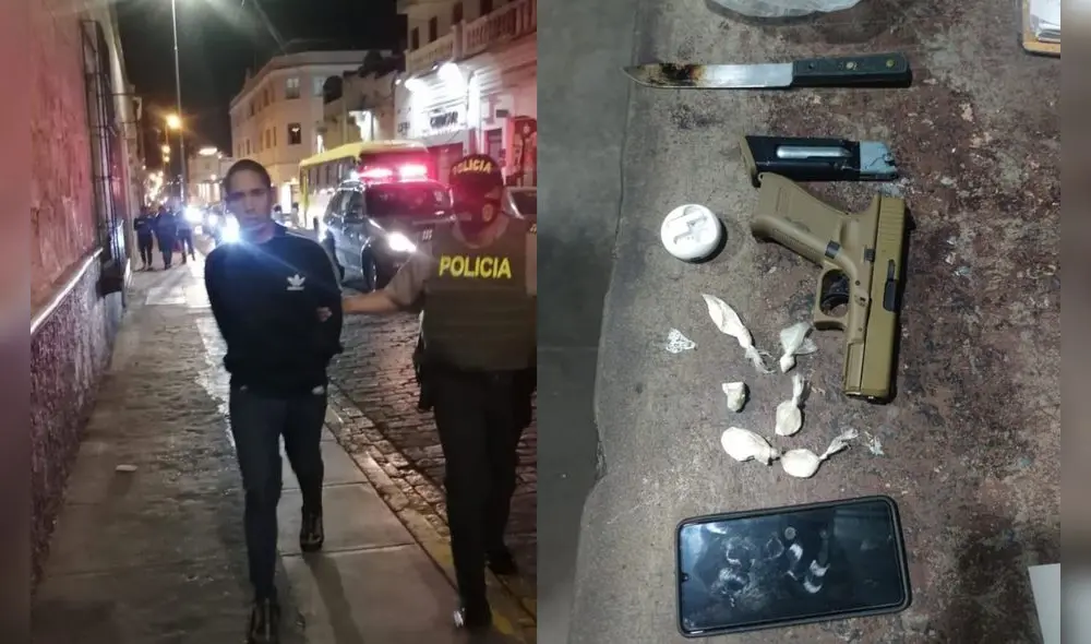 Arequipa. extranjero fue detenido por golpear con arma a ciudadano peruano.  foto PNP