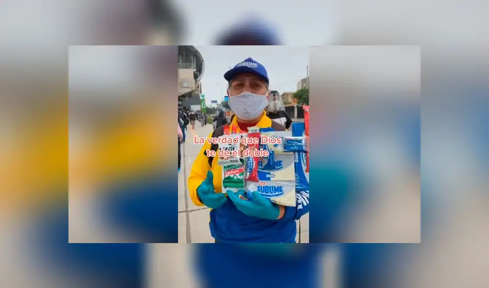 Desliza las imágenes para ver la emotiva reacción que tuvo una vendedora de golosinas al recibir un apoyo económico de un joven peruano. Foto: Osito Lima/TikTok Desliza las imágenes para ver la emotiva reacción que tuvo una vendedora de golosinas al recibir un apoyo económico de un joven peruano. Foto: Osito Lima/TikTok
