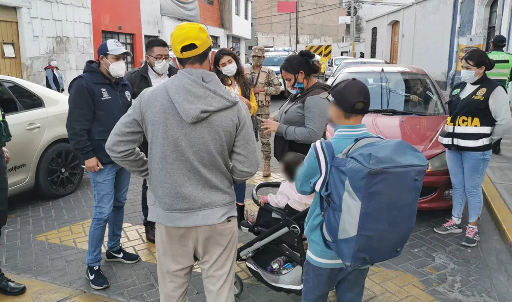 Demuna de Yanahuara y Fiscalía inician control para que niños no sean expuesto a la pandemia. Foto: Municipalidad de Yanahuara Demuna de Yanahuara y Fiscalía inician control para que niños no sean expuesto a la pandemia. Foto: Municipalidad de Yanahuara