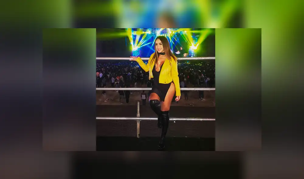 Dorita Orbegoso reaparece en show de Romeo Santos e impacta con sexy atuendo