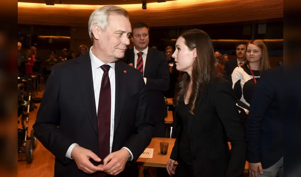 Sanna Marin ganó de manera ajustada este domingo la votación para reemplazar al saliente primer ministro Antti Rinne. Foto: AFP.