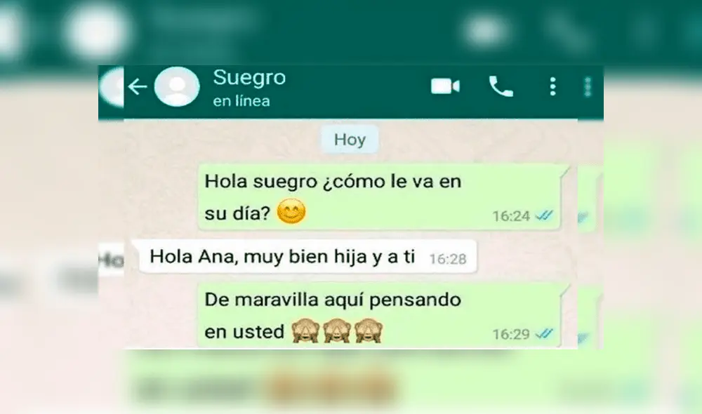 WhatsApp: Chica le envía foto íntima a su suegro y le da una polémica confesión [FOTOS] 