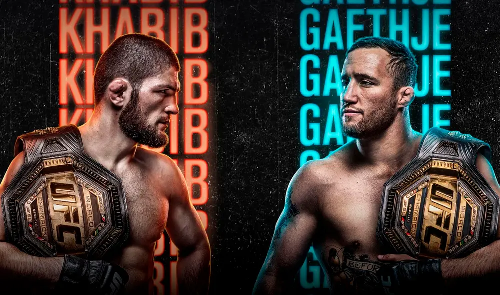 Khabib Nurmagomedov se enfrentará a Justin Gaethje en el evento UFC 254 . Foto: Twitter
