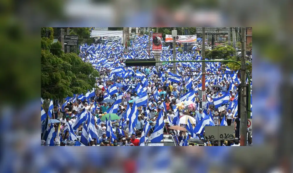 Nicaragua: miles marcharon para exigir la salida de Daniel Ortega Nicaragua: miles marcharon para exigir la salida de Daniel Ortega