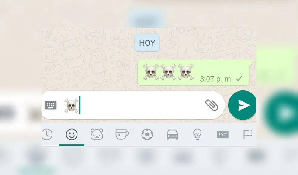 Este emoji de WhatsApp es muy popular en Halloween. Este emoji de WhatsApp es muy popular en Halloween.