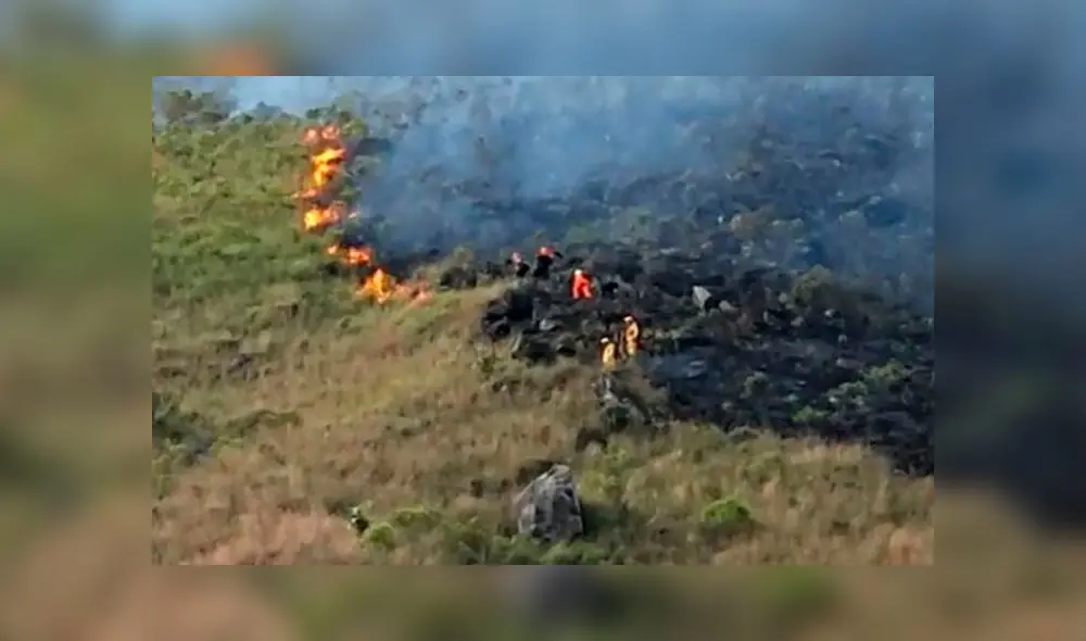 Incendio afectó área en el distrito de Machupicchu a principios de agosto. Incendio afectó área en el distrito de Machupicchu a principios de agosto.