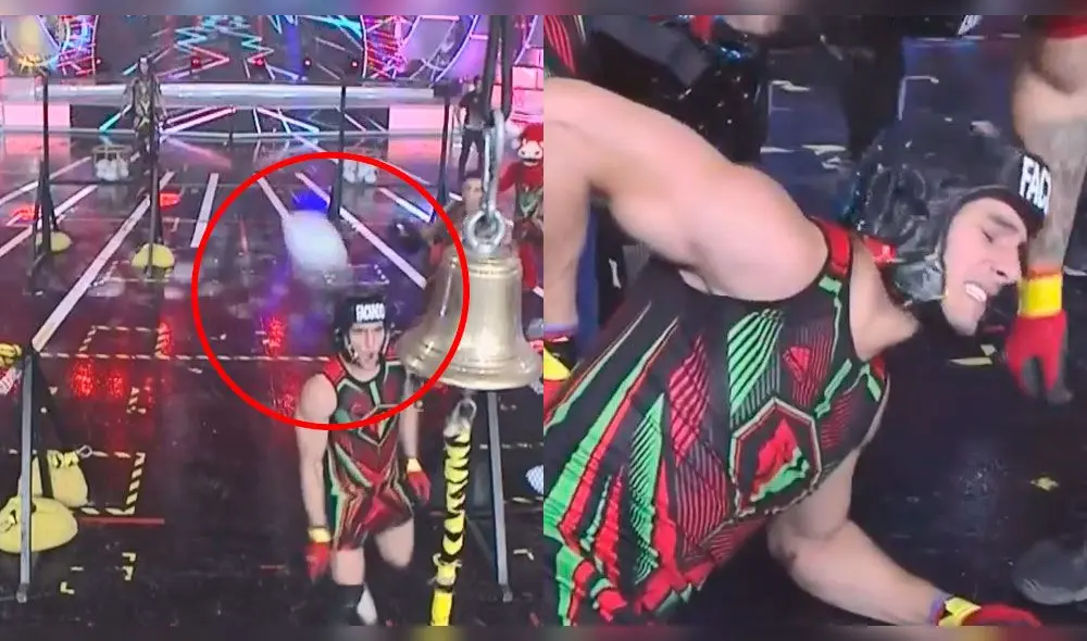 Facundo Gonzalez cayó al suelo luego de la indisciplina del 'guerrero'. Facundo Gonzalez cayó al suelo luego de la indisciplina del 'guerrero'.