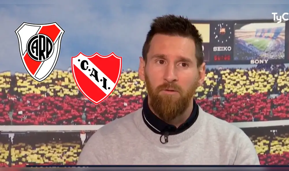 Lionel Messi explicó por qué lo vincularon como hincha de River Plate e Independiente. Lionel Messi explicó por qué lo vincularon como hincha de River Plate e Independiente.