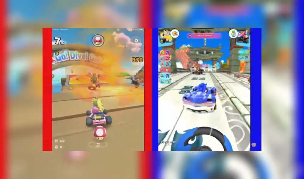Mario Kart Tour vs Sonic Racing ¿Cuál es mejor?