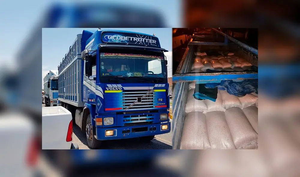 La Policía intervino a los dos camiones luego de 12 horas de patrullaje en las carreteras de Tacna. La Policía intervino a los dos camiones luego de 12 horas de patrullaje en las carreteras de Tacna.