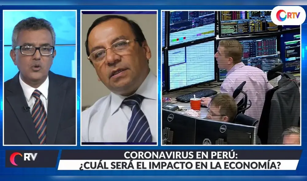 Economista Kurt Burneo responde a Rumi Cevallos, conductor de RTV Economía. Foto: Captura. Economista Kurt Burneo responde a Rumi Cevallos, conductor de RTV Economía. Foto: Captura.