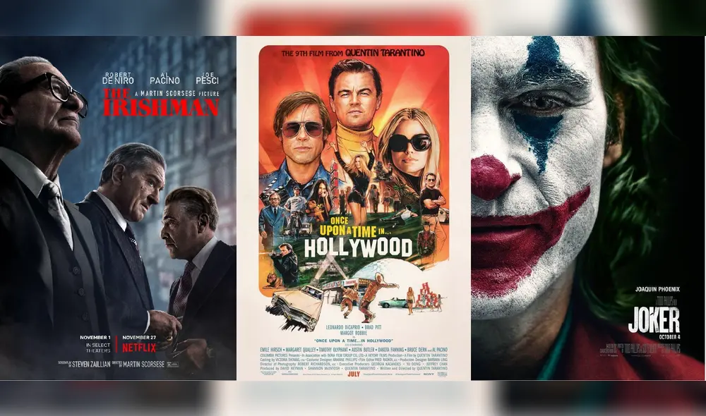 El irlandés, Erase una vez en Hollywood  y Joker entre las favoritas de la AFI. Créditos: Difusión