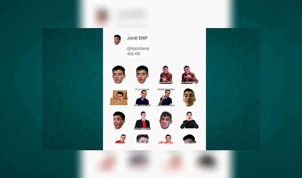 WhatsApp: así es como podrás conseguir los geniales y nuevos stickers de 'Jordi ENP'  [FOTOS] 