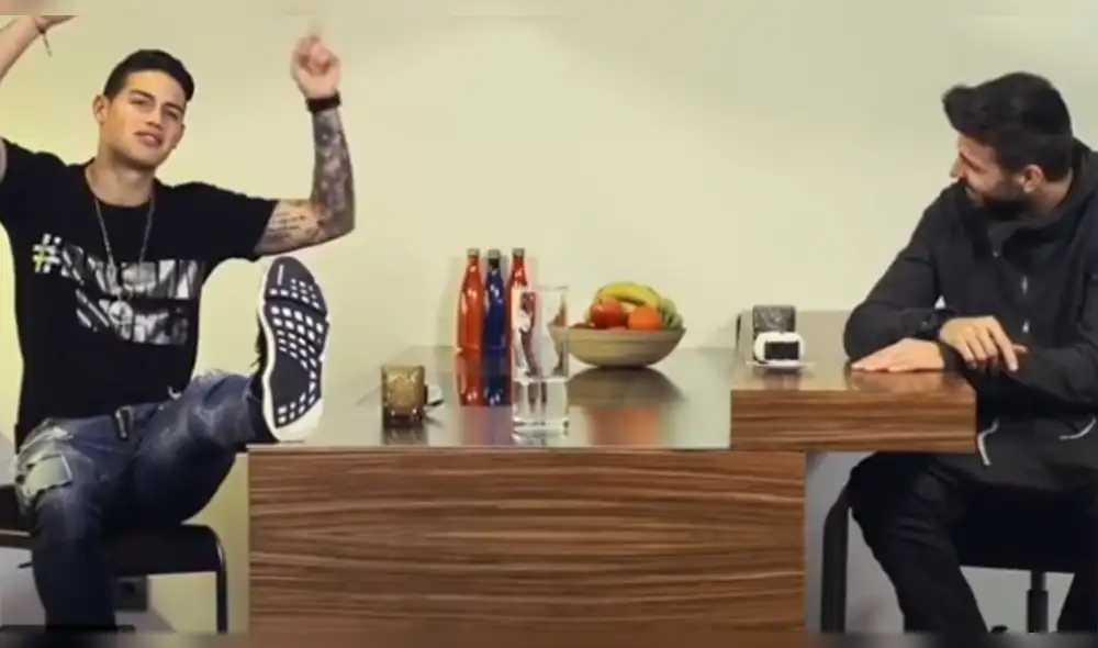 Piqué invita a James Rodríguez a fichar por el Barcelona, ¿qué le respondió? | VIDEO