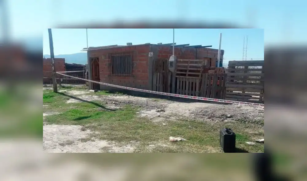 La casa de Cerrillos donde se produjo el crimen. Fuente: El Tribuno.