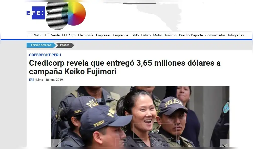 Prensa extranjera da cuenta sobre revelación de Dionisio Romero. Foto: Difusión.