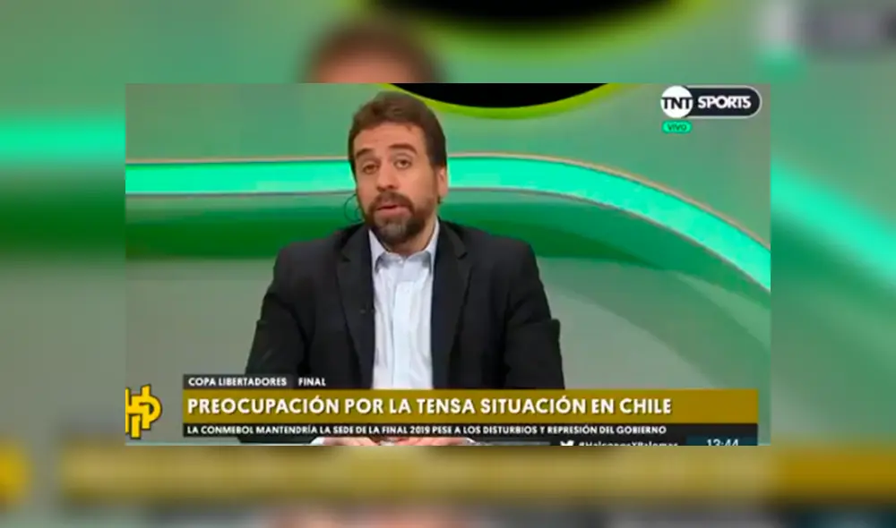 Periodista de TNT Sports, afirmó que Conmebol podría cancelar final única de Copa Libertadores. Foto: Captura