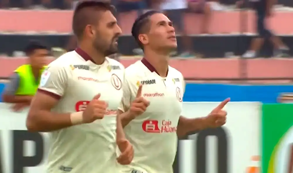 Jonathan Dos Santos decretó el empate de Universitario ante Sport Boys en el Callao. | Foto: Gol Perú