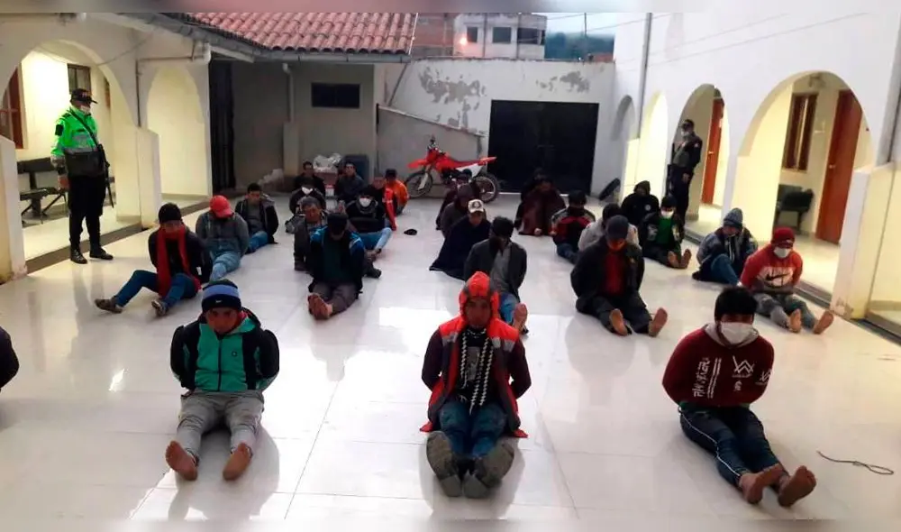 Ronderos detenidos en Cutervo Ronderos detenidos en Cutervo