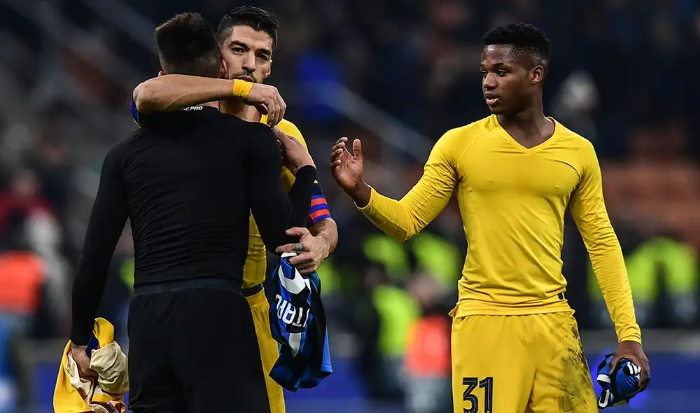 Barcelona ganó a Inter en la última fecha de la fase de grupos de la Champions League. Foto: AFP