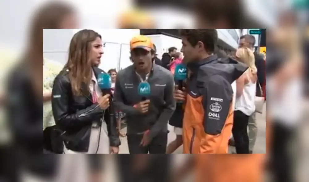Daniel Ricciardo interrumpió una entrevista a Carlos Sainz para trolearlo de la peor forma.