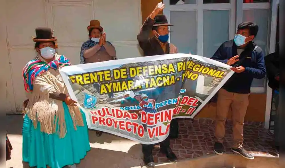 posturas. Aimaras rechazan proyecto de agua de Tacna.